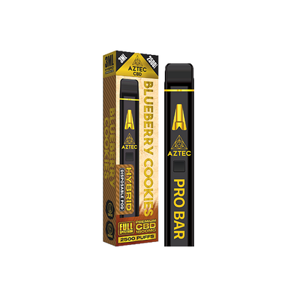 Aztec CBD 1800mg Pro Bar CBD Disposable Vape Device 2500 Puffs