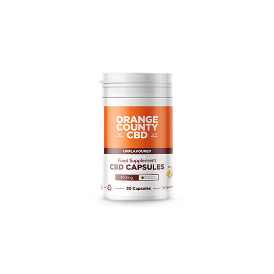 Orange County 450mg Full Spectrum CBD Capsules - 30 Caps