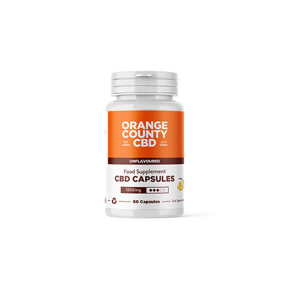 Orange County 1800mg Full Spectrum CBD Capsules - 60 Caps