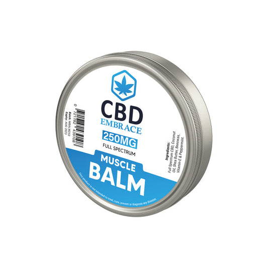 CBD Embrace 250mg Full Spectrum CBD Muscle Balm - 30g