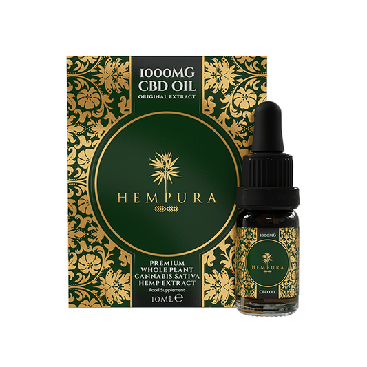 Hempura 1000mg CBD Broad Spectrum Oil with terpenes - 10ml