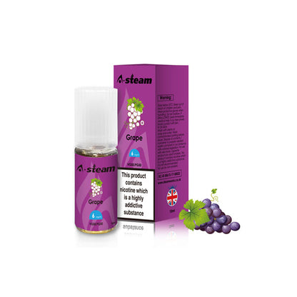 A-Steam Fruit Flavours 6MG 10ML (50VG/50PG)