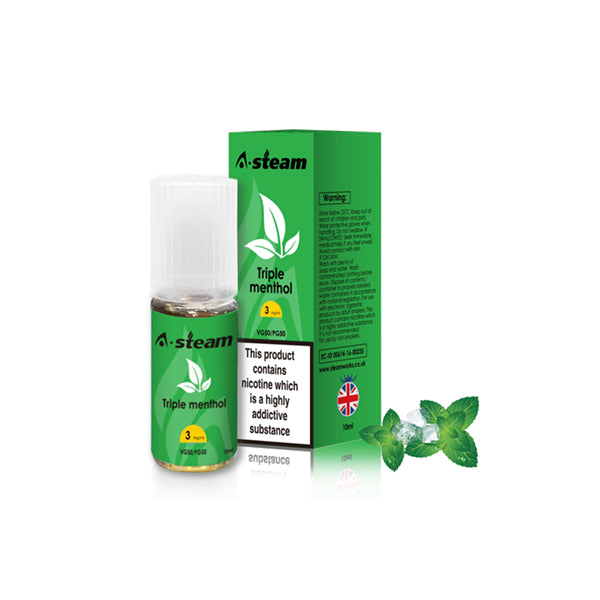 A-Steam Fruit Flavours 12MG 10ML (50VG/50PG)