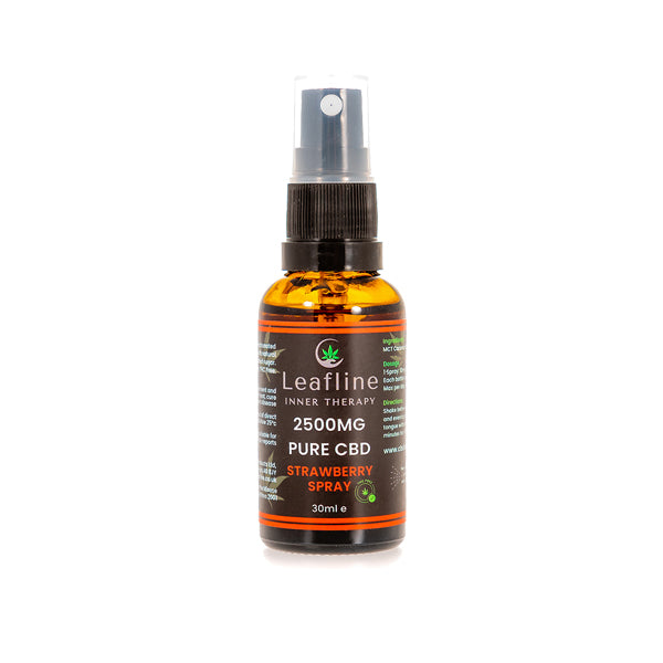 CBD Leafline 2500mg CBD MCT Oil Spray - 30ml