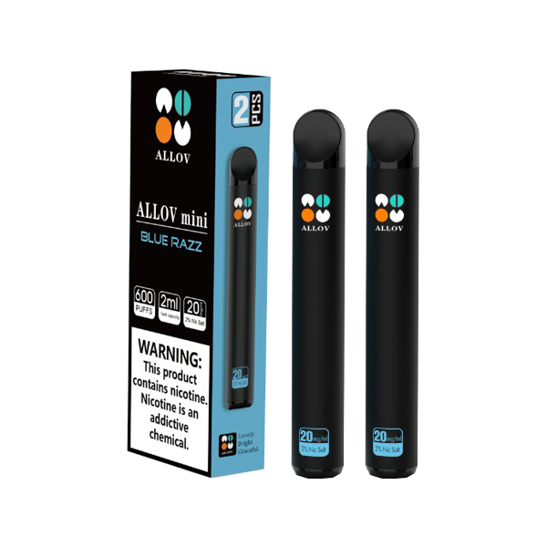 20mg Allov Mini Disposable Vape Device Twin Pack 1200 Puffs