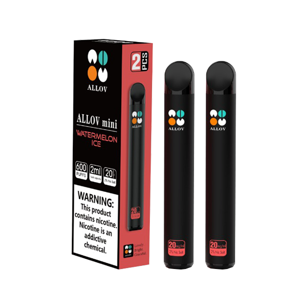 20mg Allov Mini Disposable Vape Device Twin Pack 1200 Puffs