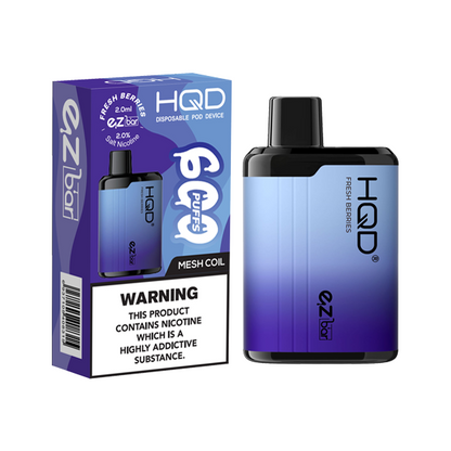 20mg HQD EZ Bar Disposable Vape Device 600 Puffs