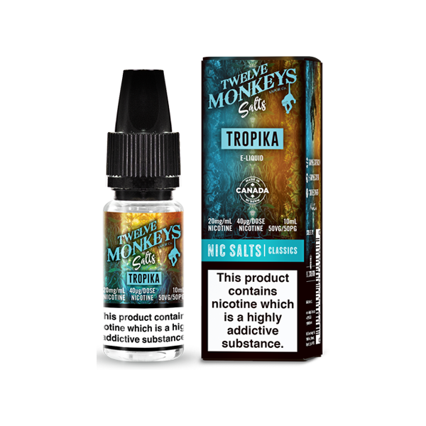 20mg Twelve Monkeys Classics 10ml Nic Salt (50VG/50PG)