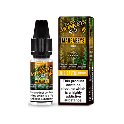 20mg Twelve Monkeys Classics 10ml Nic Salt (50VG/50PG)