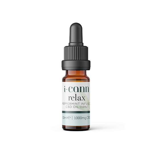 i-Cann Relax 10% Peppermint Infused CBD Oil - 10ml