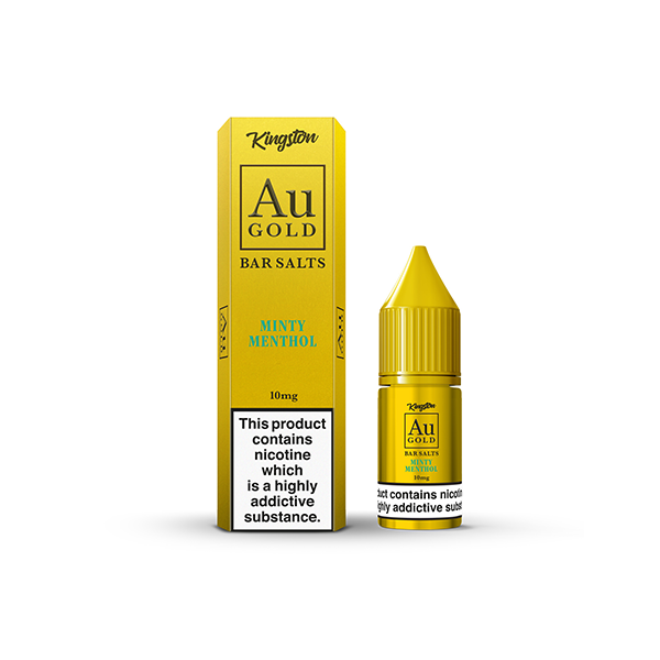 10mg AU Gold By Kingston Nic Salt 10ml (60VG/40PG)