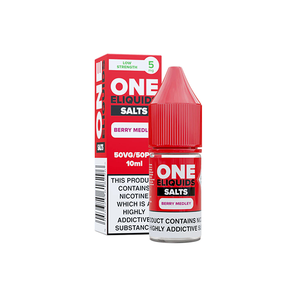 5mg One E-Liquids Flavoured Nic Salt 10ml (50VG/50PG)