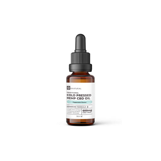 Bnatural Raw Cold Pressed 600mg CBD Hemp Oil - Peppermint