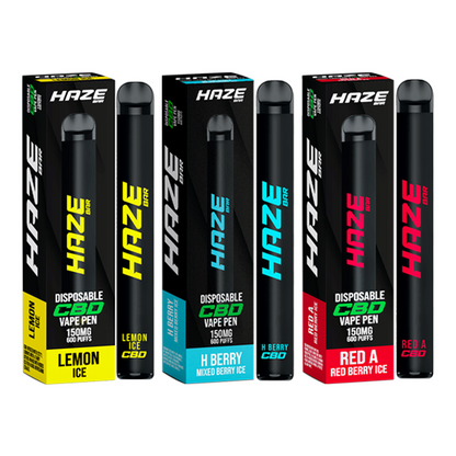 Haze Bar 150mg CBD Disposable Vape Device 600 Puffs