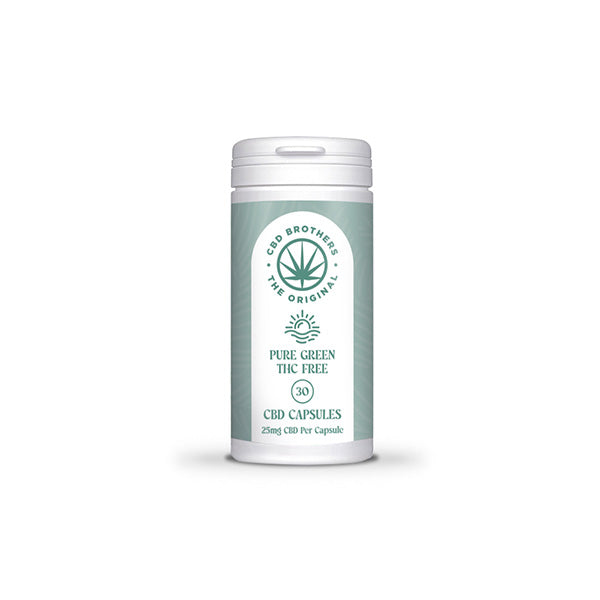 CBD Brothers Pure Green 750mg CBD Vegan Capsules - 30 Caps