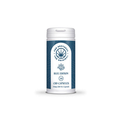 CBD Brothers Blue Edition 750mg CBD/CBDA Vegan Capsules - 30 Caps