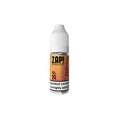 10mg ZAP! Bar Salts Nic Salt 10ml (50VG/50PG)