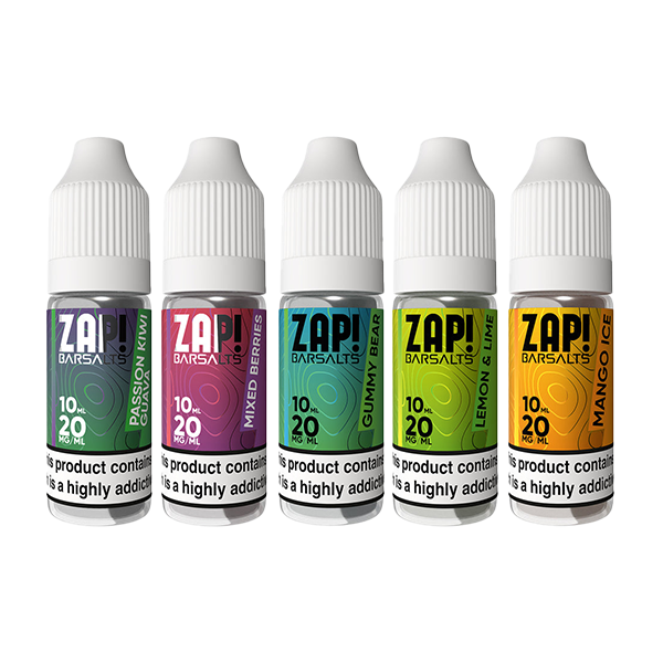 20mg ZAP! Bar Salts Nic Salt 10ml (50VG/50PG)