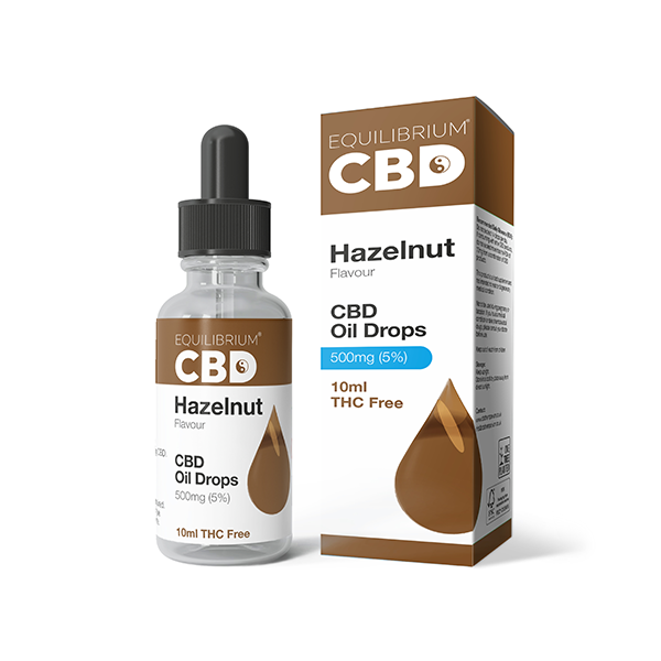 500mg Equilibrium CBD Oil 10ml - Hazelnut Flavour