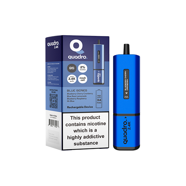 20mg Quadro 2.4K Pod Vape Kit 2400 Puffs