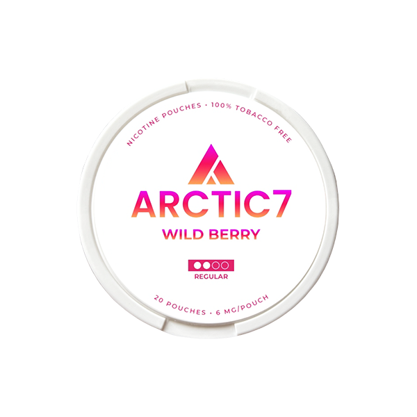 6mg Arctic7 Wild Berry Slim Nicotine Pouches - 20 Pouches