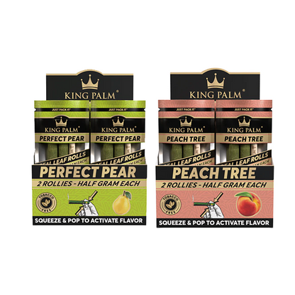 20 King Palm 0.5g Flavoured Wrap Rollies - Display Pack