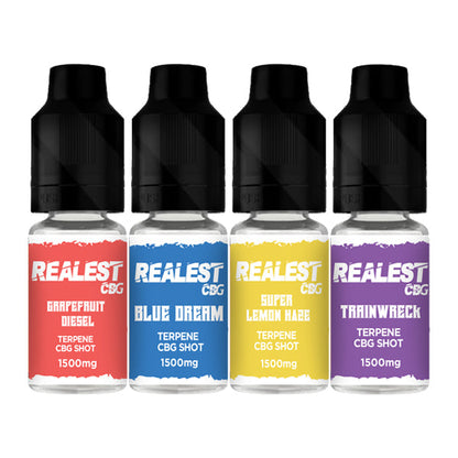 Realest CBD 1500mg Terpene Infused CBG Booster Shot 10ml (BUY 1 GET 1 FREE)