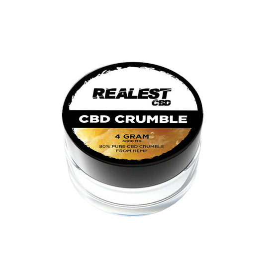 Realest CBD 4000mg 80% Broad Spectrum CBD Crumble