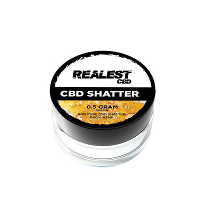 Realest CBD 500mg Broad Spectrum CBD Shatter