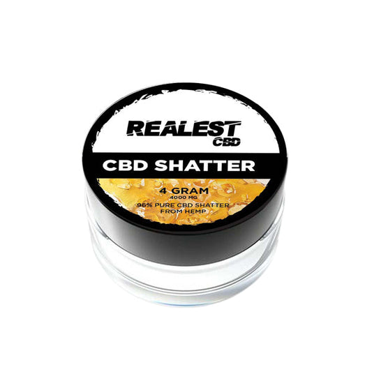 Realest CBD 4000mg Broad Spectrum CBD Shatter