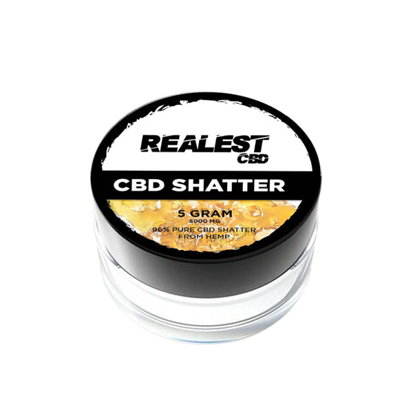 Realest CBD 5000mg Broad Spectrum CBD Shatter