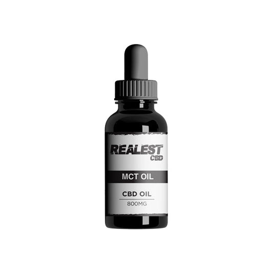 Realest CBD 800mg Broad Spectrum CBD MCT Oil - 30ml