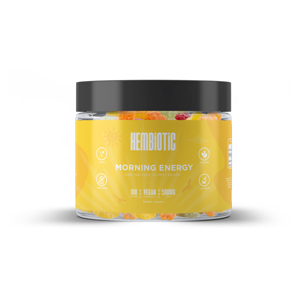 Hembiotic 500mg Functional CBD Gummy Bears - 100g