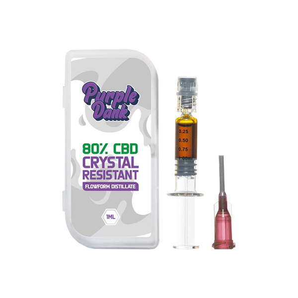 Purple Dank 60% CBD Crystal Resistant Flowform Distillate - 1ml