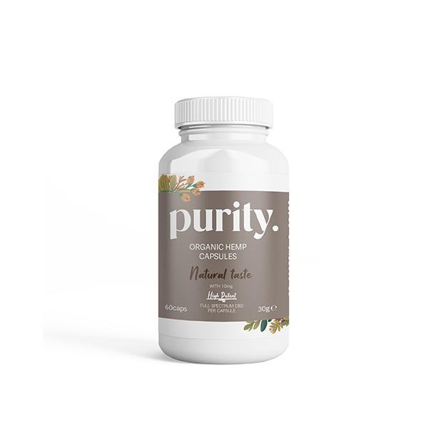 Purity 600mg Full-Spectrum High Potency CBD Capsules - 60 caps