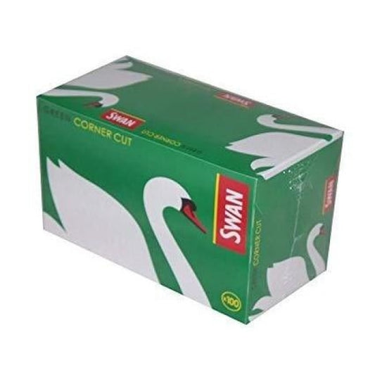 100 Swan Green Regular Corner Cut Rolling Papers